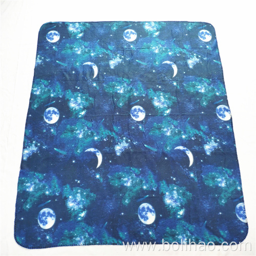 High Quality 100% Polyester Polar Fleece Blanket Full Printing Colar Fleece Blanket